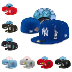 Toutes les chapeaux de baseball Casquette Casquette Caps de chapeau ajusté Hip Hop Broderie Coton Plats Fermé Bons de soleil Flex Sun Cap Commande 7-8