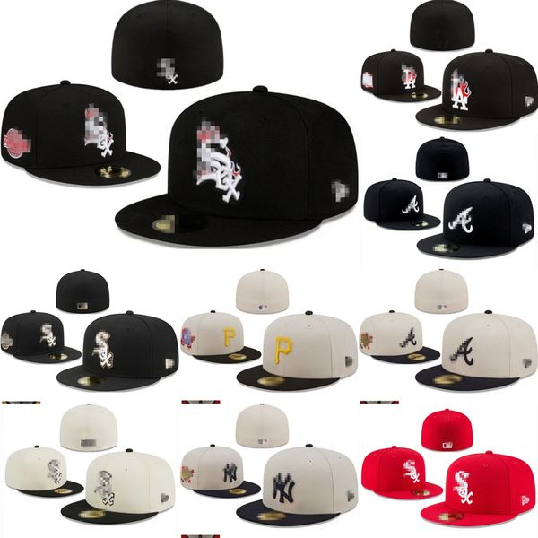 Todos los equipos más sombreros de béisbol Casquette Sombrero equipado con deportes al aire libre Hip Hop Fisherman Beanies Mesh Tamaño 7-8