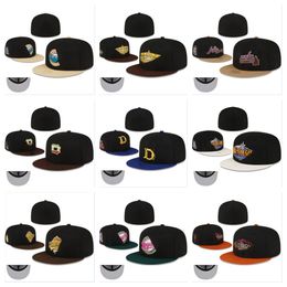 Toutes les équipes Logo Chapeaux ajustés Designer Baseball Football Casquettes décontractées Lettre unisexe Casquette en coton brodée Sport World Patched Chapeaux cousus entièrement fermés ordre de mélange