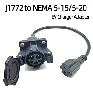 Ruedas todo terreno 220V J1772 tipo 1, enchufe a NEMA 5-15/5-20, adaptador de cargador EV con Cable de 0,5 M para bicicleta eléctrica/Scooter/una rueda