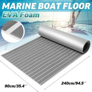 Alle terreinwielen 2400x900x6mm Zelfklevende Eva Foam Boat Marine Flooring Faux Teak Deck Plak gestreepte jachtmat