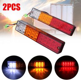 Alle terreinwielen 2 stks 12/24V 24 LED -auto achteraan aanhangwagen staartlichtrem stop draai lamp waterdicht voor CSV