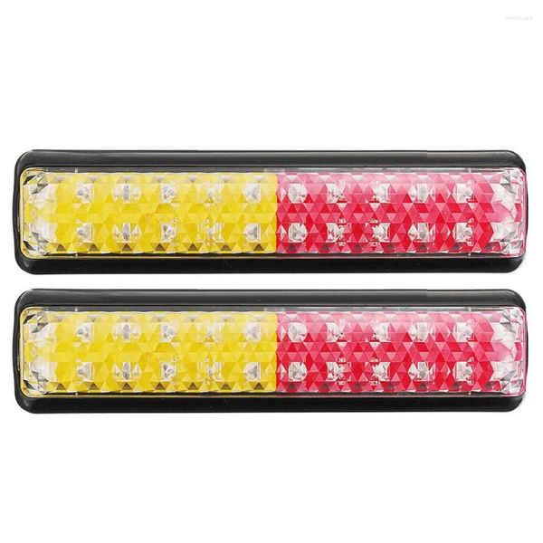 Ruedas todo terreno 2 uds 24 LED luz trasera de camión de coche lámpara de señal de giro de freno trasero impermeable para camión remolque ATV