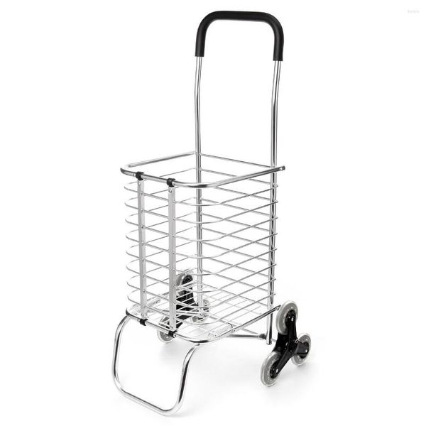 Tout Terrain roues 6 caddies chariot en aluminium pliable bagages pliant panier remorque