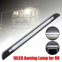 Lámpara Exterior para remolque con ruedas todo terreno, 6000k, para caravana, RV, lámparas de pared interiores, toldo de 18 LED, equipo de iluminación para acampar al aire libre, 12-28V