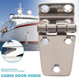 Alle terreinwielen Boat Door scharnier Marmering 304 Roestvrij staal Korte zijkast RV Yacht Hardware Horsebox 75x40mm Accessoires