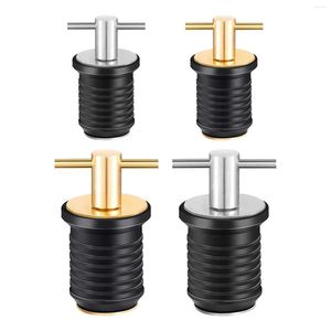 Tapón de drenaje de barco con ruedas para todo terreno, cubierta de tornillo con mango en forma de T de goma de 3/4 'o 1-1/4', compatible con yate de kayak con orificio de 19mm y 32mm