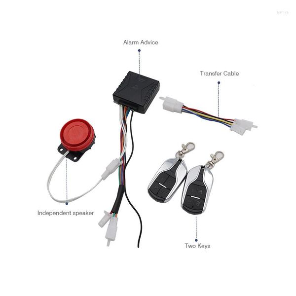 Tout le Terrain roule le véhicule électrique sûr 48V 60V 72V dispositif d'alarme antivol pour le Scooter vélo Tricycle cyclomoteur