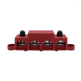 Alle terreinwielen M8 DC 48V 250A 4 Terminal Studs Busbar Power Distribution Block Box CAR RV Marine Cable Organizer