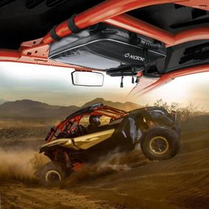 Ruedas todo terreno NICECNC UTV bolsa superior de techo antideslizante PVC impermeable bolsillo de almacenamiento de mapa grande para Can Am Maverick X3 Max DS Turbo