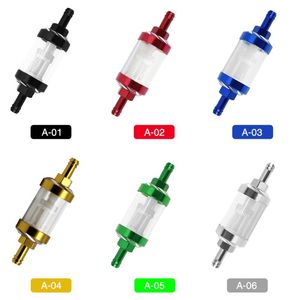 Alle terreinwielen onderdelen 6 kleuren 5 stks CNC aluminium legering glazen motorfietsgas brandstof benzineoliefilter moto accessoires voor vuil pitfiets