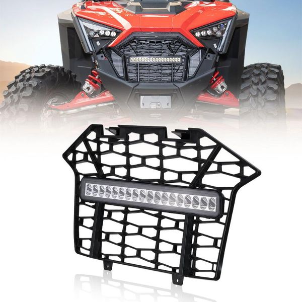 Pièces de roues tout Terrain KEMIMOTO UTV RZR grille de calandre en maille de pare-chocs avant 2023 pour Polaris Pro XP/4