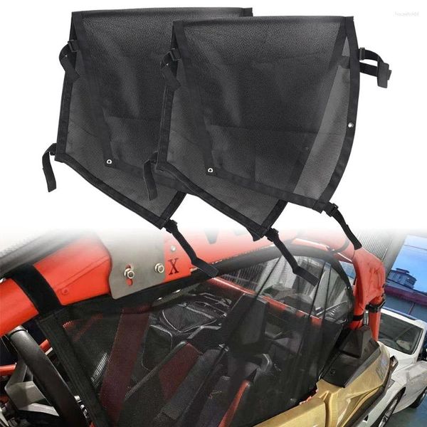 Ruedas Todo Terreno Portátil UTV Ventana Protectora Malla Red Anti-UV Coche Todoterreno Plegable Transpirable para Can-Am Maverick X3 2024-2024 Dos