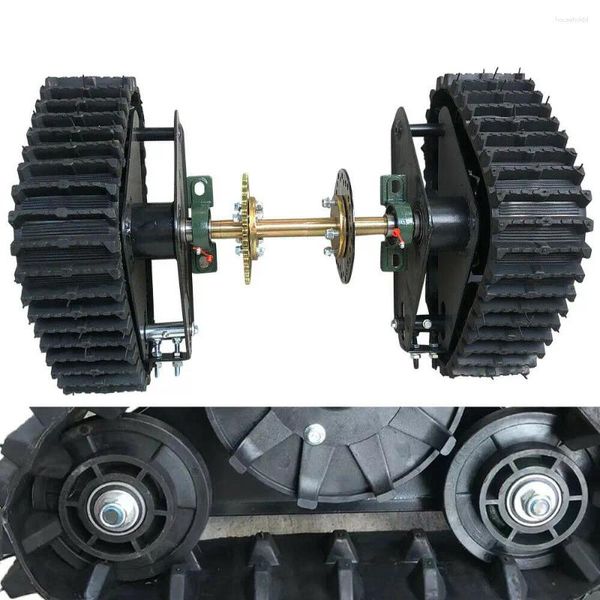 Ruedas todo terreno, conjunto de pista de eje trasero de 60cm para Go Kart Buggy, cuatro ruedas, ATV, UTV, moto de nieve