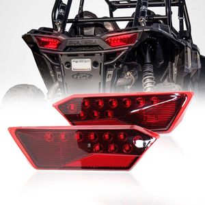 Roues tout terrain feux arrière LED lentille rouge frein arrière feux de conduite remplacement pour 2014-2023 Polaris RZR 1000 900 XP 4 feux arrière Turbo