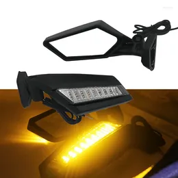 Alle terreinwielen UTV achteruitkijkspiegel met LED-draai Signaallicht Side Mirrors for Can Am Maverick X3 R Max Commander 715002898 2024-2024