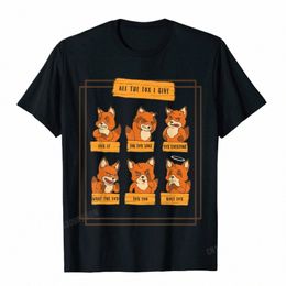 Tous les renards que je donne drôle pas de renard donné citations cadeau T-Shirt Camisas hommes T-Shirt personnalisé pour hommes Cott T-Shirt fête Hip Hop X6T7 #