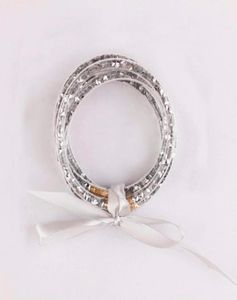 Tous les paillettes de la météo Bracelles Bracelles remplies en silicone en plastique Round bracelets Ribbon Bowknot Wristlet Femmes Gift7679997