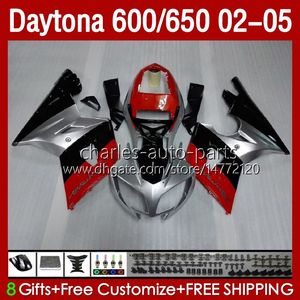 Carrosseriekit voor Daytona 600 650 CC Daytona650 02-05 Cowling 104HC.9 Gele verkoop op Daytona600 2002 2003 2004 2005 Bodys Daytona 600 02 03 04 05 Volledige kluizen