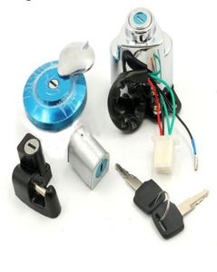 Alle jaren voor Honda Shadow VLX 400 VLX 600 Steed VT400 VT600 Ignition Switch Gas Cap Helmet Steering Lock Key9492403