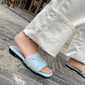 AllbiteFO antislip hoge kwaliteit comfortabele vrouwen hakken mode sexy slippers zomer strand sandalen flip flops 210611