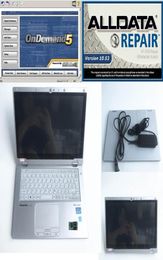 Alldata 1053 y MIT 58 instalados bien en CFAX2 Super laptop i5 8G 1TB Mini SSD Software de reparación de automóviles SSD SET8811733