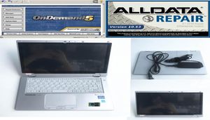 AllData 1053 et MIT 58 bien installés dans CFAX2 Super ordinateur portable I5 8G 1TB MINI SOGIFICE DE RÉPARATION DE VOITURES SSD Set 4332053