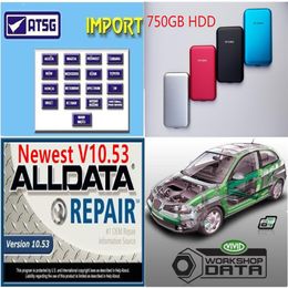 AllData 2020 Réparation Software HDD avec AllData 750 Go Harddisk VIVID Workshop Data Support Tech Service 272G