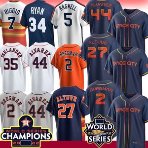 Maillot de baseball Space City Connect 2022 Jose Altuve Yordan Alvarez Alex Bregman Kyle Tucker Craig Biggio Justin Verlander Yuli Gurriel Jeremy Pena