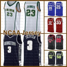 Allen 3 vente pas cher Iverson Jersey LeBron 23 James NCAA Kawhi Dwyane 2 3 Wade Leonard Kyrie Stephen 30 Curry 11 Irving University Toni Kukoc