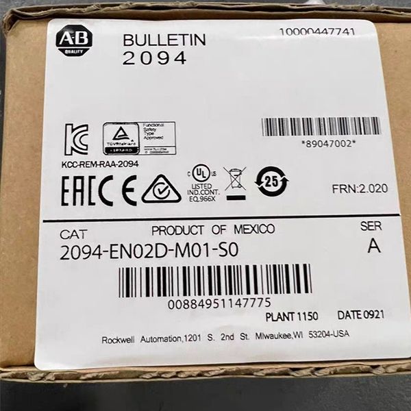 Servomoteur de module de puissance d'axe Allen Bradley 2094-EN02D-M01-S0 2094-EN02D-M01-S0