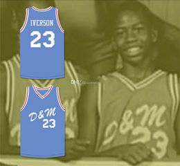 Allen Iverson # 23 AAU US Junior Retro Basketball Jersey Mens Ed Custom Any Number Nom Jerseys