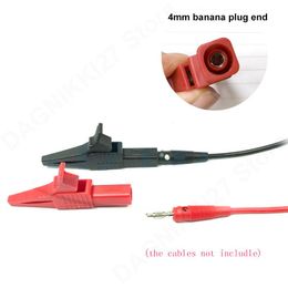 Alligator Clip Clamp Crods Clips Full isolate Copper Test Lead 4 mm Banana Plug End 1000V 32A V27