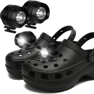 Faros de luz de cocodrilo Tira de luz LED para zapatos 3 modos de luz IPX5 a prueba de agua adecuado para pasear perros camping ciclismo headligh304y