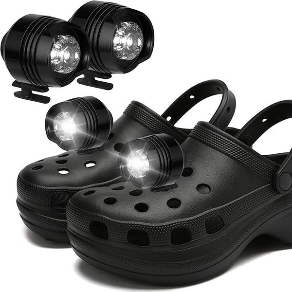 Phares alligator LED bande lumineuse pour chaussures 3 modes d'éclairage IPX5 étanche adapté aux chiens de marche camping cyclisme headligh347e