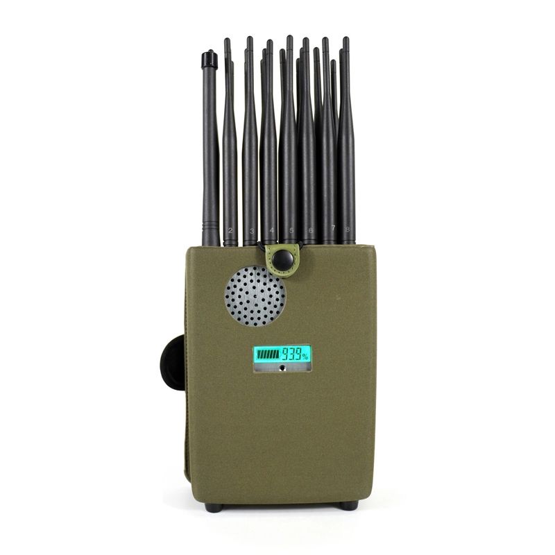 Súper potente 24 bandas Jamm er GPS WIFI 2,4 WIFI 5,8 LOJACK VHF UHF CDMA GSM DCS 2G 3G 4G 5G aislador de señal de teléfono móvil