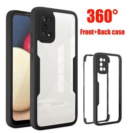 Allinclusive 360 voor- en achterste Cove Phone Case Cases voor Samsung S22 S21 A13 A33 A53 A73 A32 A42 A52 A72 Antidrop Protective Co1268973