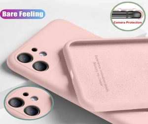 ALLINCLUSIF Candy couleur tpu Soft Silicone Case Camera Camera Lens Protection with Microfiber pour iPhone 13 12 11 Pro Max 8 Samsung S203596631