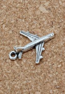 Legering Vliegtuig Charms Hangers voor sieraden maken Bracelet Necklace Diy Accessoires 16x22mm Antiek zilver 200pcs A1151601590