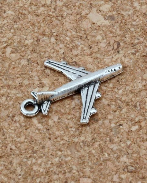 Avion en alliage Charmes pendentifs pour les bijoux Bracelet Collier DIY ACCESSOIRES 16X22MM ANTIQUE ARGENT 200PCS A1158937022