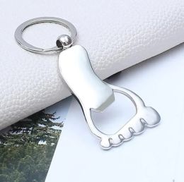 Aloy Bigfoot Openers Cadena de llave de llave Pequeños Keychins Bag Pends Favores de boda Baby Shower Regalos Key anillo