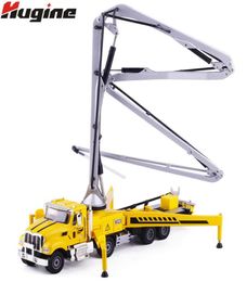 Legering Diecast Betonpomp Truck 155 80 cm Opvouwbare Pijp 4 Telescoop Stand Bouw Truck Model Collectie Cadeau voor Kinderen Speelgoed J96496600