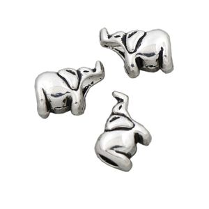 Alliage éléphant grand trou perles entretoises amour famille Animal Antique argent alliage métal perle bijoux bricolage L1347 115 pcs/lot