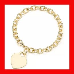 legering sieraden liefde hartvormige armband vrouwelijke verdikte zilveren bodem plating mode Valentijnsdag geschenk trend sieraden