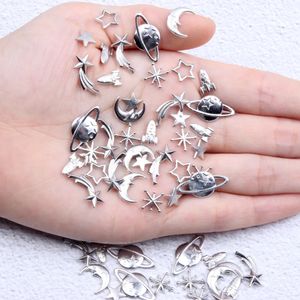 Bijoux en alliage Nails Décoration Art Charm Craft Garment Album Scrapbooking Embellissements 3D Metal Zircon Nail Art Jewelry 240401