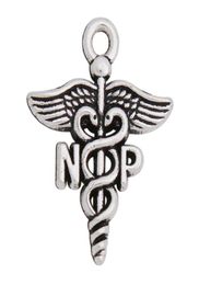 Alliage médical Caduceus charme vintage infirmière praticienne np bijoux bricolage charmes 1822mm aac16192900543