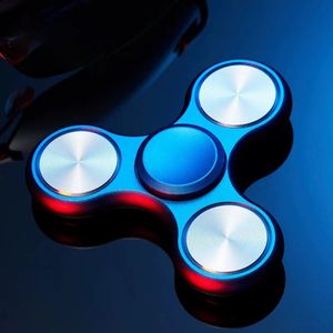 Legering Metaal Fidget Spinner Aluminium Reliever Stress Gladde Vinger Tri Gyro EDC Hand Spinner Geschenken Speelgoed Kinderen Autisme Angst 240115