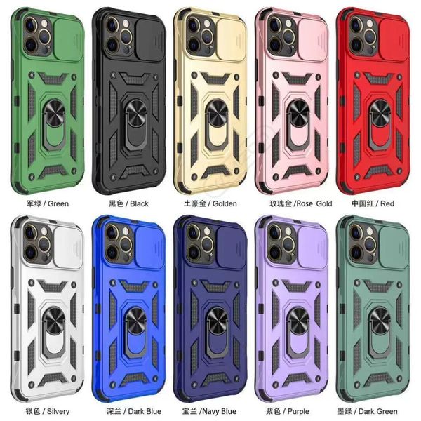 Alliage Métal Anneau Magnétique Téléphone Cas Protecteur Ultra Mince étui pour iPhone 13 12 11 Pro XS Max XR 6S 7G 8 Plus pour Samsung A10S A20S A20 A20/30/M10S