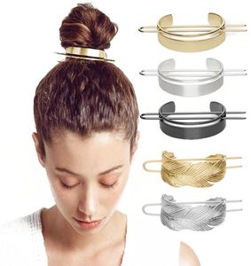 Legering Ronde Top Pins Minimalistische Broodjeshouder Kooi Stok Meisje Accessoires Haar Sieraden5154746