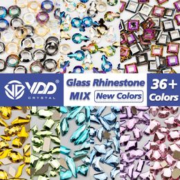 Aleación VDD 100500 Uds Color forma mixta cristal s Flatback Strass brillo brillante Nail Art DIY accesorios de decoración 231110